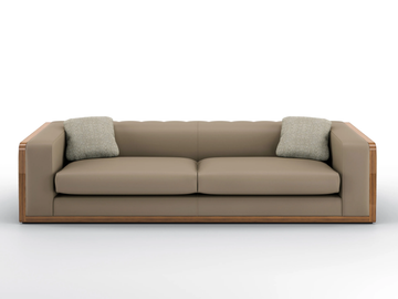 VERTIGO - 4 seater leather sofa by BRUNO ZAMPA - view 2